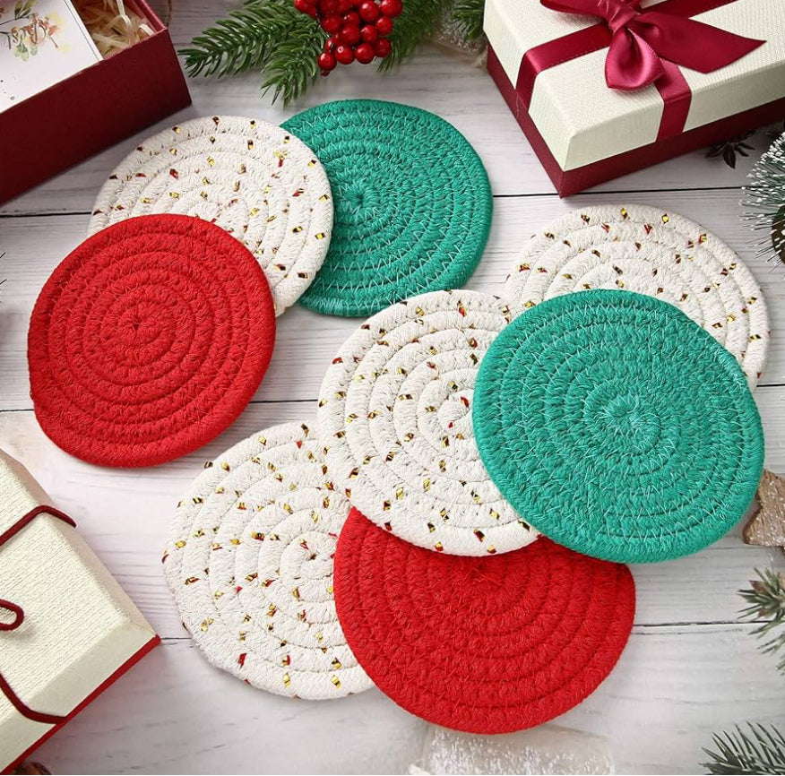 8 pck Christmas Coaster